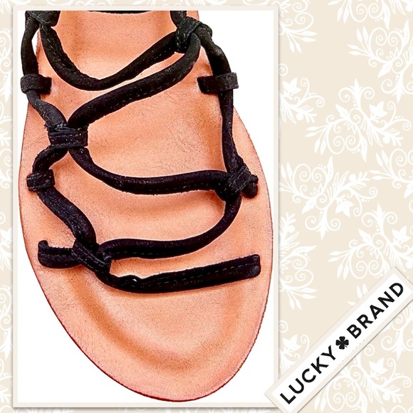 Donated WNC ~ Lucky Brand Anisha Gladiator-Styled Sandal in Black - Picture 5 of 8